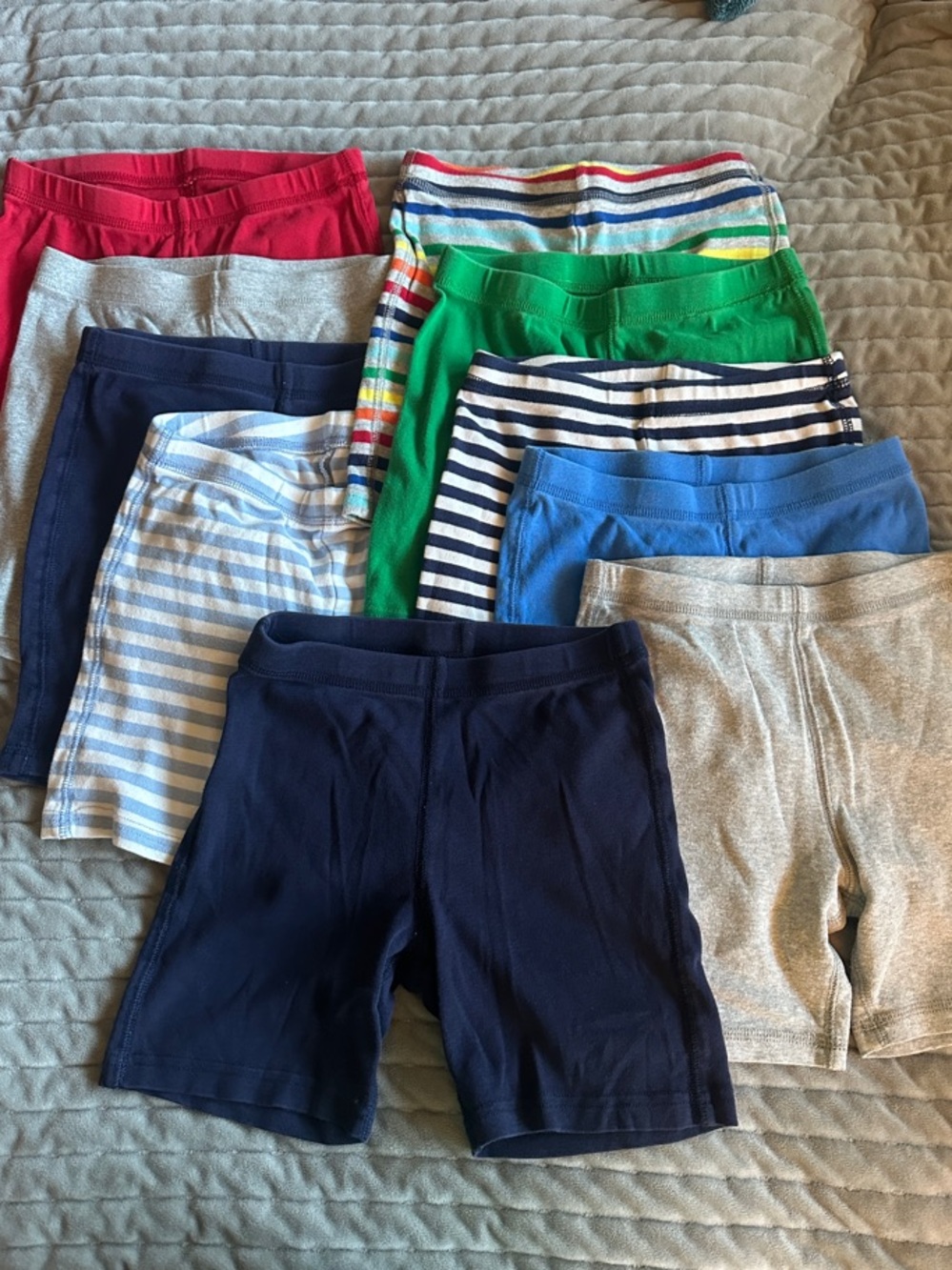 Mega Lot of Primary Pajama Shorts, size 8-9
